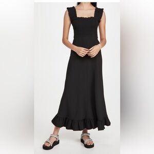 Ganni Heavy Crepe Maxi Dress